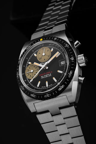 Nivada Grenchen Chronosport Yellow 77001A