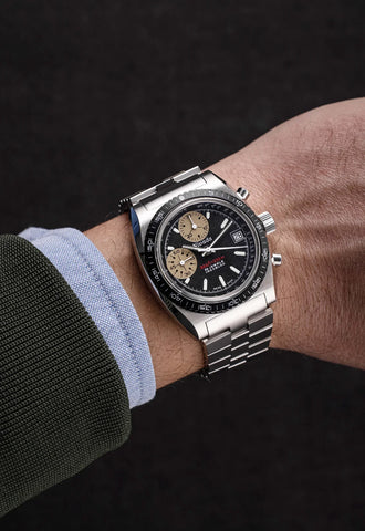 Nivada Grenchen Chronosport Yellow 77001A