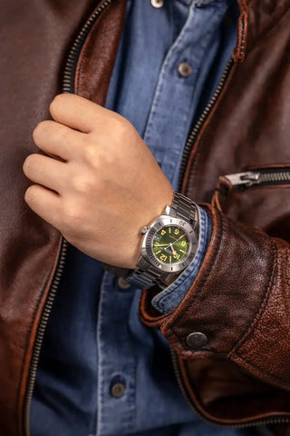 Nivada Grenchen Depthmaster - Numerals Date Green 14103A