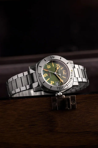 Nivada Grenchen Depthmaster - Numerals Date Green 14103A