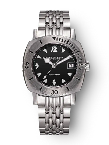 Nivada Grenchen Depthmaster - White Pacman Date 14104A