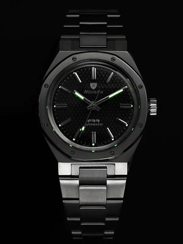 Nivada Grenchen F77 - Black No Date 68000A77