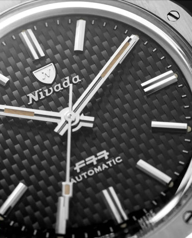 Nivada Grenchen F77 - Black No Date 68000A77