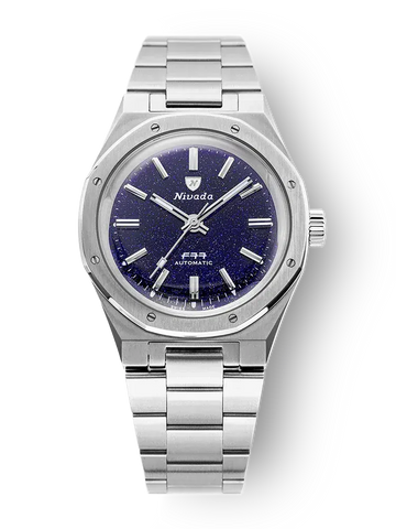 Nivada Grenchen F77 - Blue Aventurine 68010A77