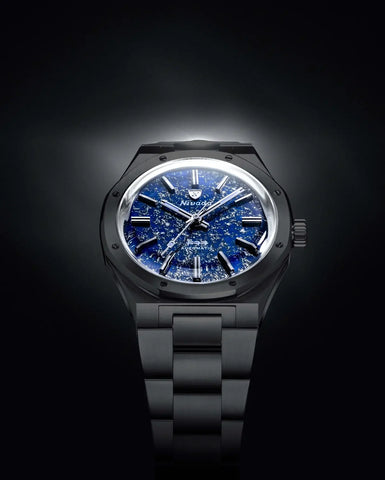 Nivada Grenchen F77 - Ceramic Lapis Lazuli 68022A77