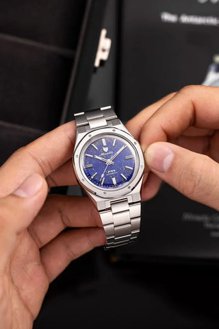 Nivada Grenchen F77 - Titanium Lapis Lazuli 68017A77