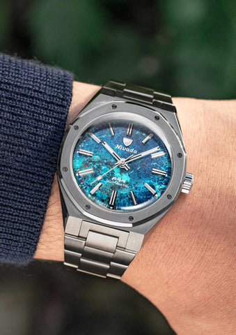 Nivada Grenchen F77 Titanium Chrysocoll Special Edition