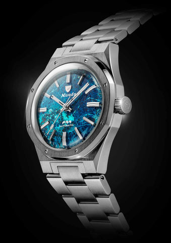 Nivada Grenchen F77 Titanium Chrysocoll Special Edition