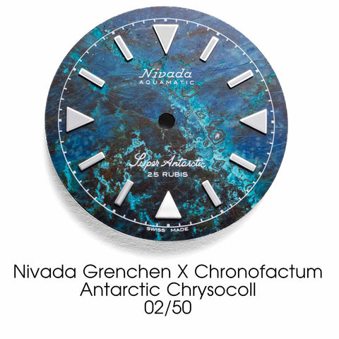 Nivada Grenchen X Chronofactum Antarctic Chrysocoll
