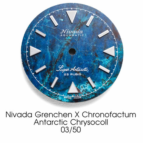 Nivada Grenchen X Chronofactum Antarctic Chrysocoll