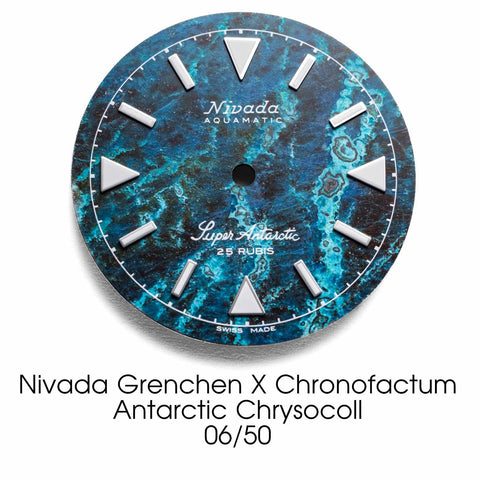 Nivada Grenchen X Chronofactum Antarctic Chrysocoll