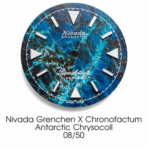 Nivada Grenchen X Chronofactum Antarctic Chrysocoll
