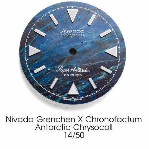 Nivada Grenchen X Chronofactum Antarctic Chrysocoll