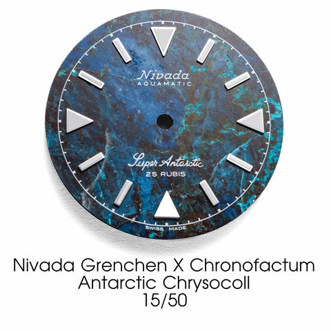 Nivada Grenchen X Chronofactum Antarctic Chrysocoll