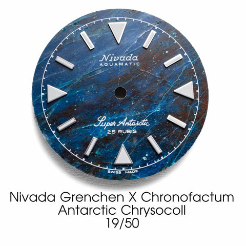 Nivada Grenchen X Chronofactum Antarctic Chrysocoll