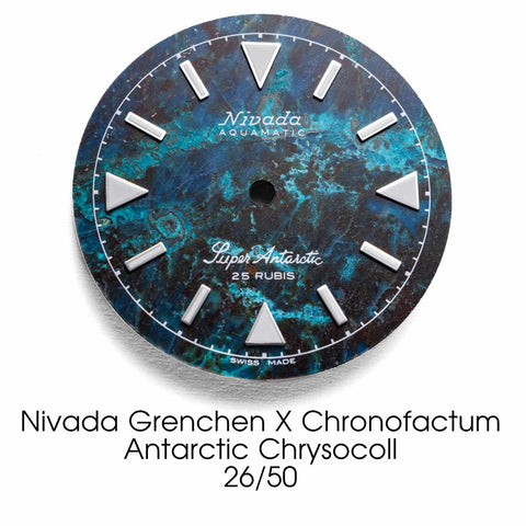 Nivada Grenchen X Chronofactum Antarctic Chrysocoll