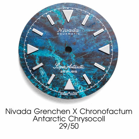 Nivada Grenchen X Chronofactum Antarctic Chrysocoll
