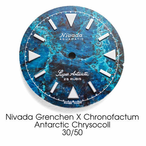 Nivada Grenchen X Chronofactum Antarctic Chrysocoll