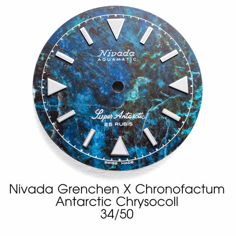Nivada Grenchen X Chronofactum Antarctic Chrysocoll