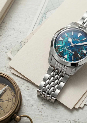 Nivada Grenchen X Chronofactum Antarctic Chrysocoll