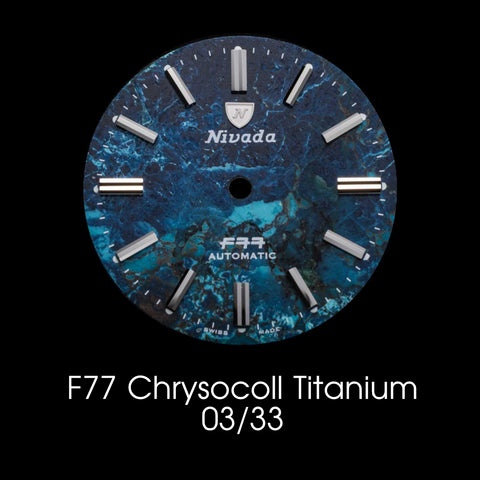 Nivada Grenchen F77 Titanium Chrysocoll - Dial Selection