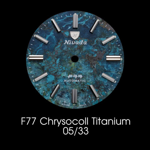 Nivada Grenchen F77 Titanium Chrysocoll - Dial Selection