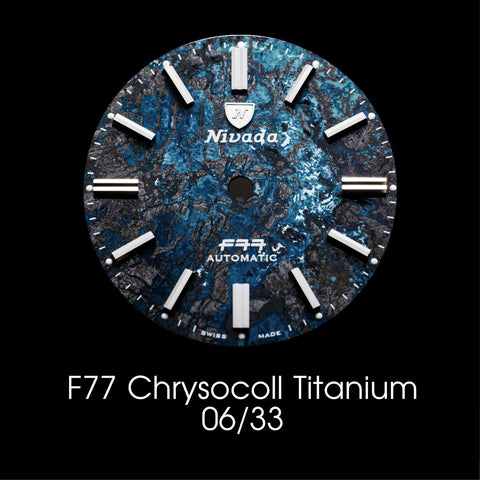 Nivada Grenchen F77 Titanium Chrysocoll - Dial Selection