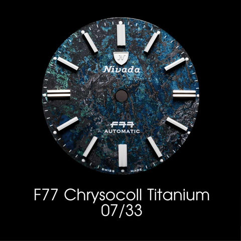 Nivada Grenchen F77 Titanium Chrysocoll - Dial Selection