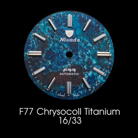 Nivada Grenchen F77 Titanium Chrysocoll - Dial Selection