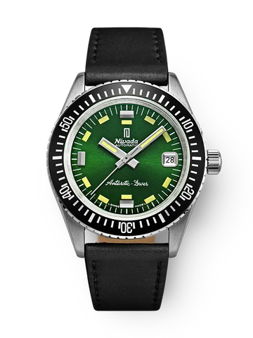 Nivada Grenchen Antarctic Diver Green - Date - 32053A