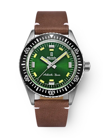 Nivada Grenchen Antarctic Diver Green - No Date - 32059A