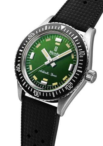 Nivada Grenchen Antarctic Diver Green -No Date OUTLET