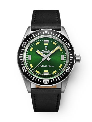Nivada Grenchen Antarctic Diver Green -No Date OUTLET