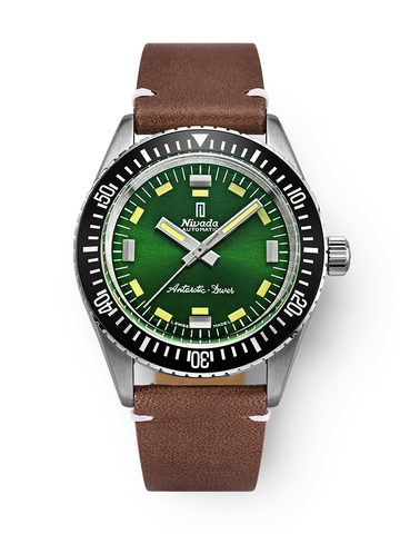 Nivada Grenchen Antarctic Diver Green -No Date OUTLET