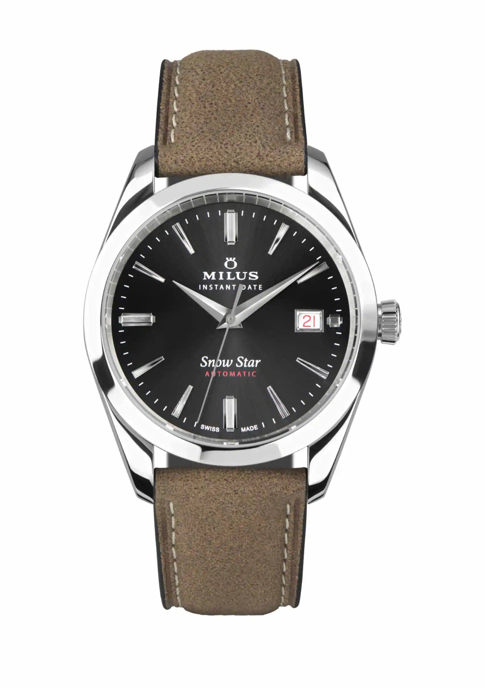Brown leather strap