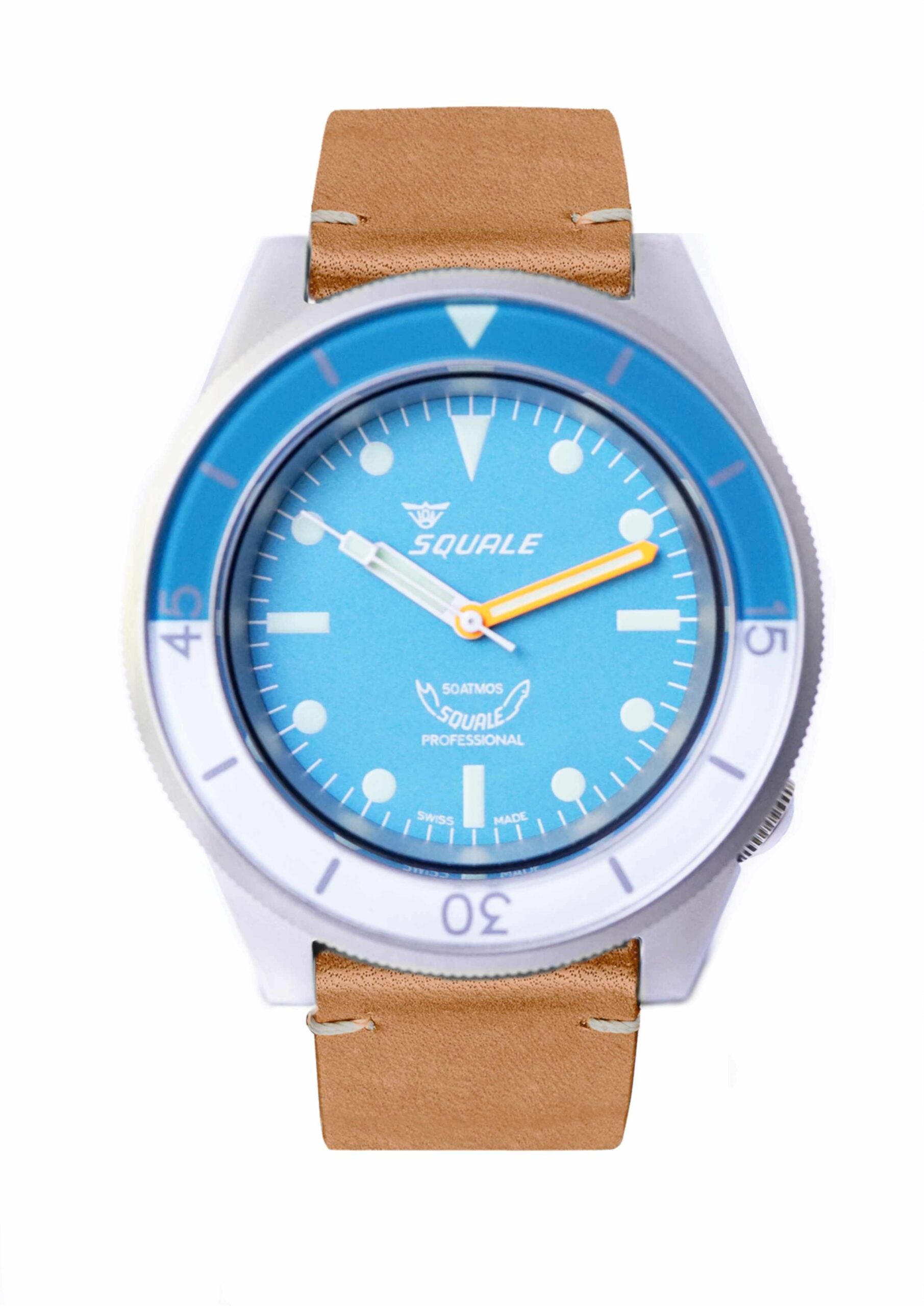 Set: Azure Bonetto Rubber + Squale Brown Leather