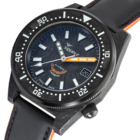 Squale T-183 Forged Carbon Orange T183AFCOR
