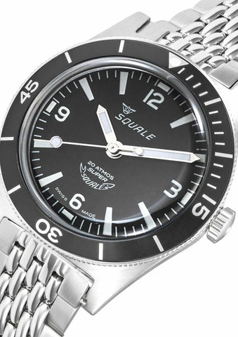 Super Squale Numerals Black SUPERMBKBK