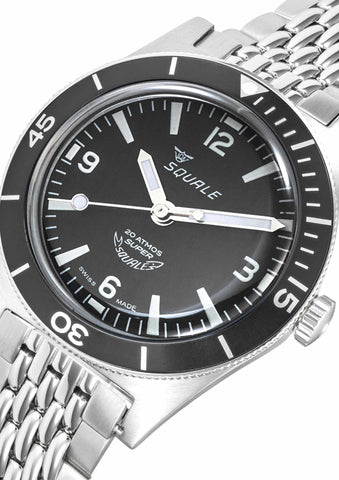 Super Squale Numerals Black SUPERMBKBK