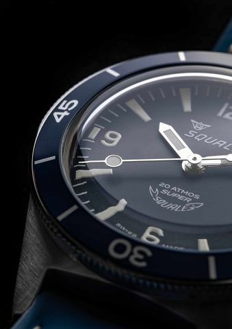 Super Squale Numerals Blue SUPERMBLBL