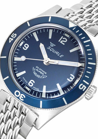 Super Squale Numerals Blue SUPERMBLBL