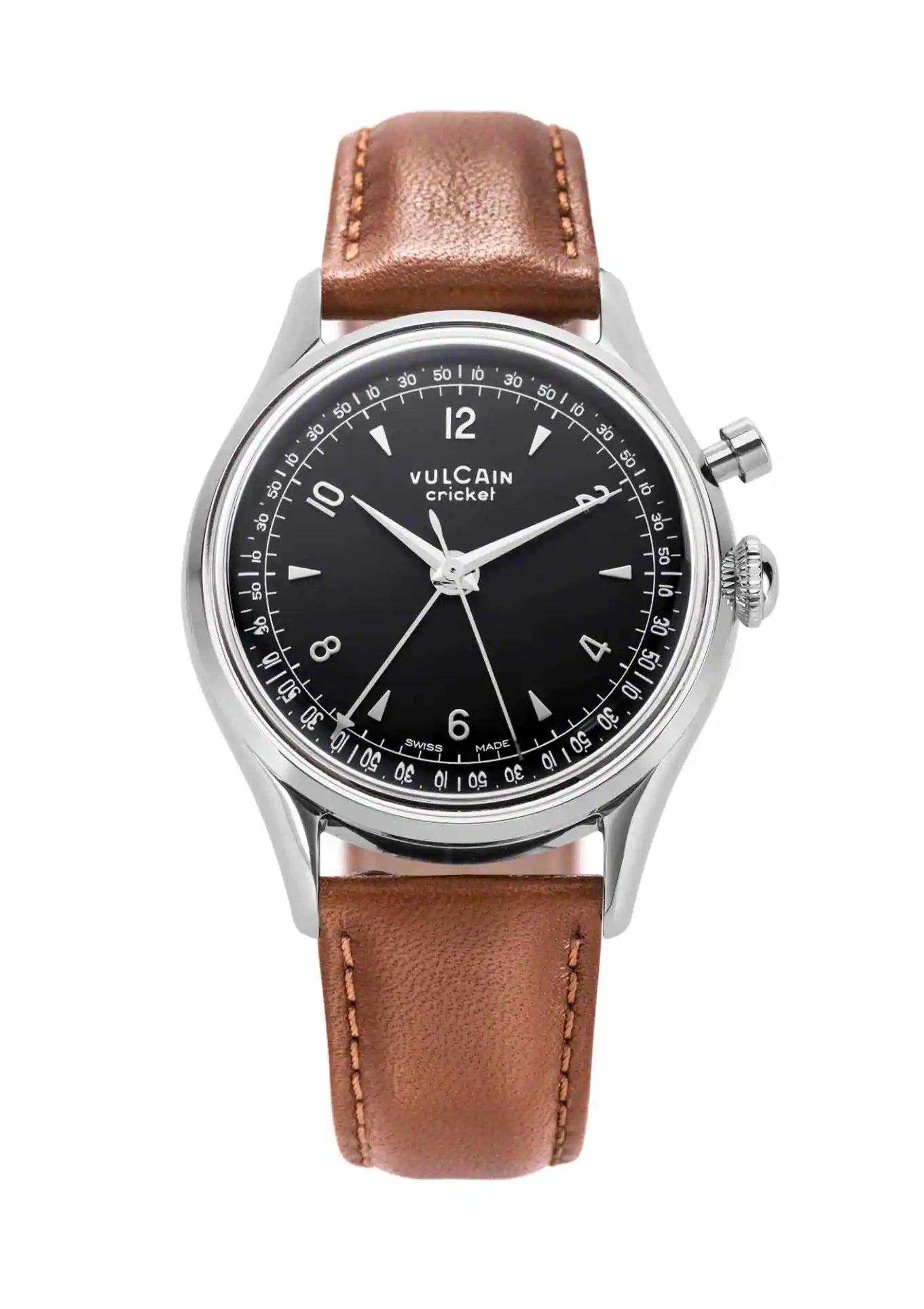 Open Caseback Brown Leather Strap