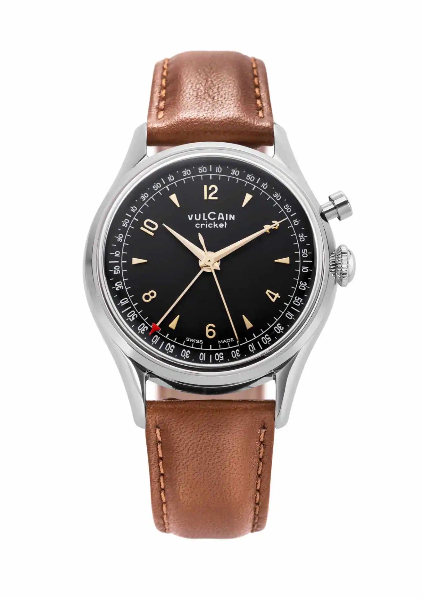 Closed Caseback Brown Leather Strap