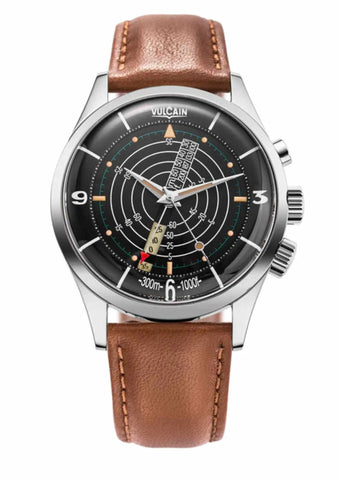 Vulcain Nautical - Black Beige Patina - Plexiglass