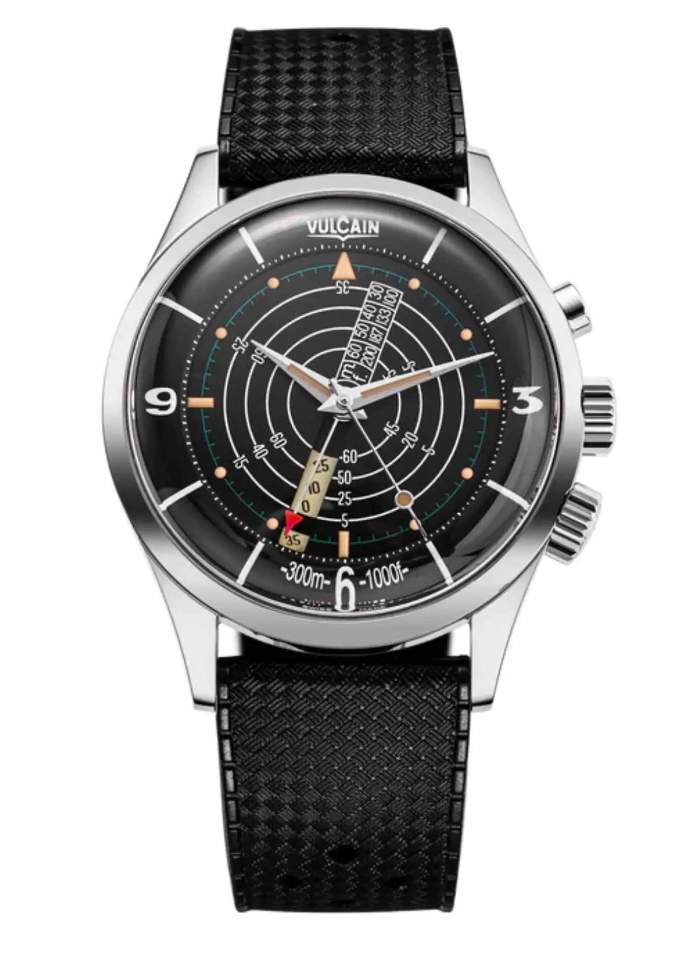 Closed Caseback.Tropical Rubber Strap