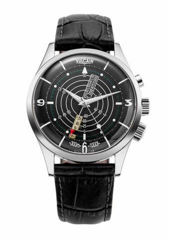 Vulcain Nautical - Black White Luminova - Sapphire Crystal