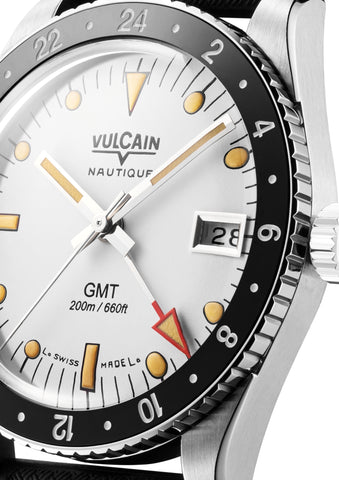 Vulcain Skindiver Nautique GMT White 680174A57