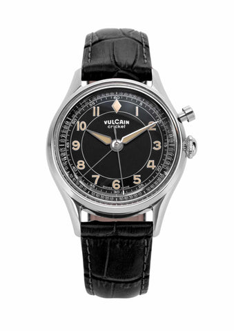 Vulcain Cricket Classique 39 Black-Khaki