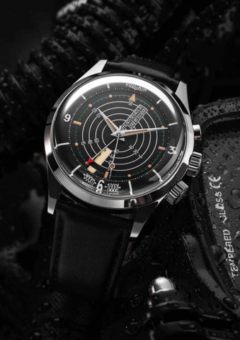 Vulcain Nautical - Black Beige Patina - Plexiglass