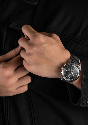 Vulcain Nautical - Black White Luminova - Plexiglass